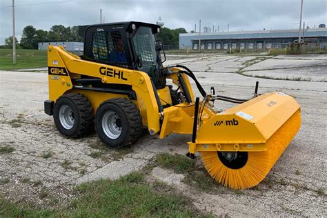 mini skid steer pick up broom|rotary broom for skid steer.